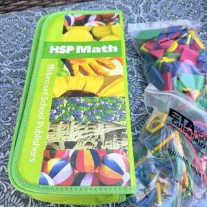 Harcourt School Publishers Math Student Manipulative Kit 5 items Kinder In Bag